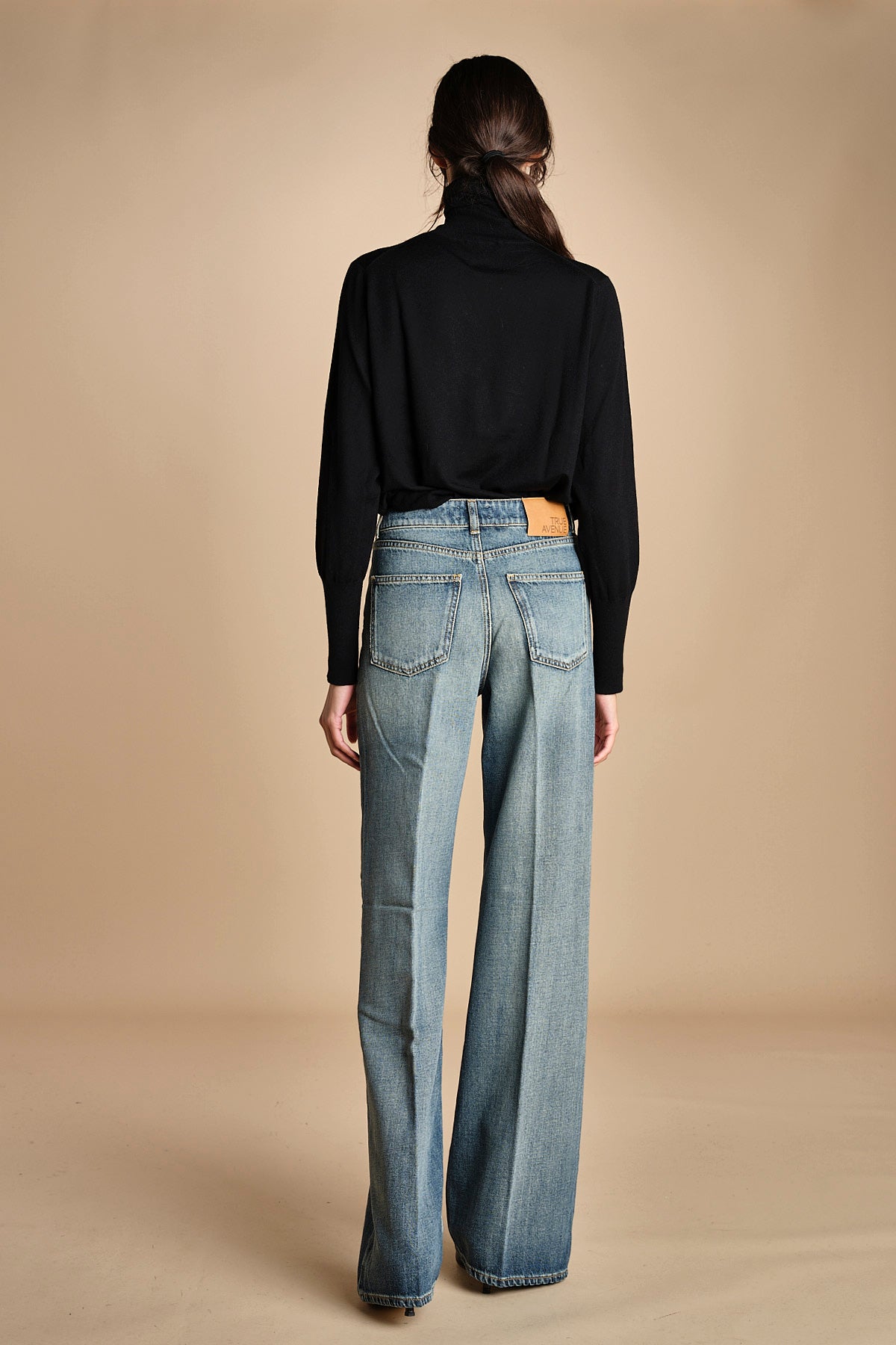 denim lungo diritto CLARA OPENBLU true avenue 
