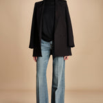 denim lungo diritto CLARA OPENBLU true avenue 