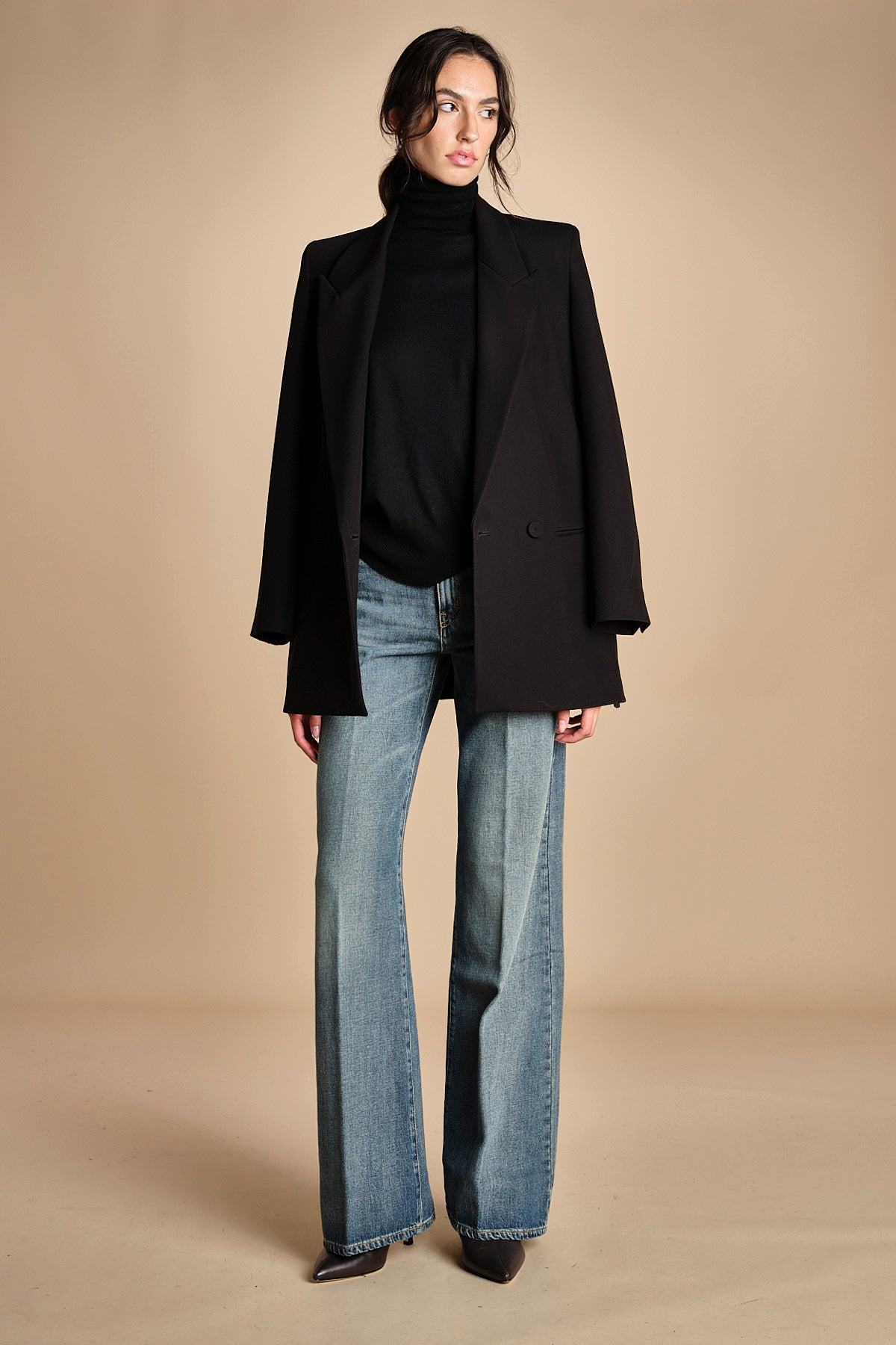 denim lungo diritto CLARA OPENBLU true avenue 