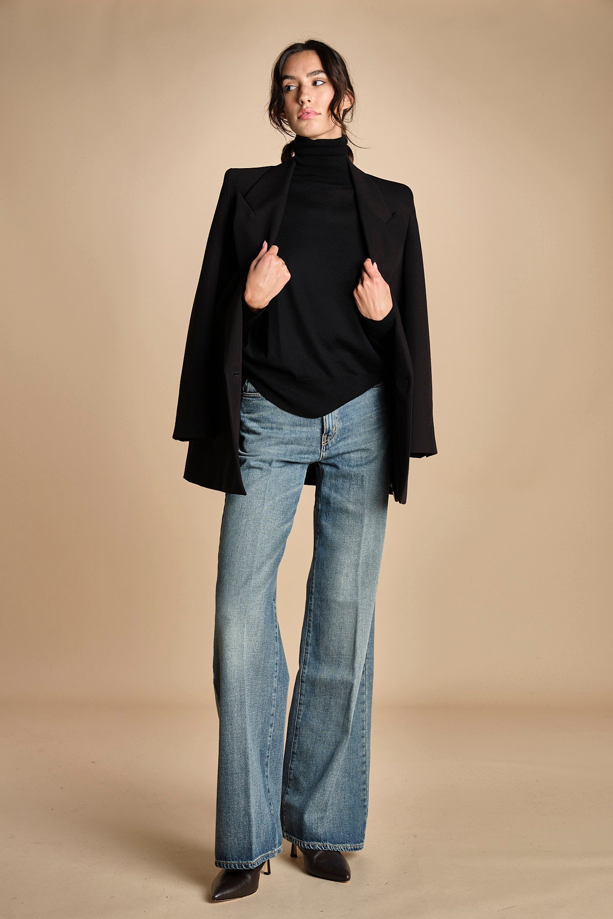 denim lungo diritto CLARA OPENBLU true avenue 