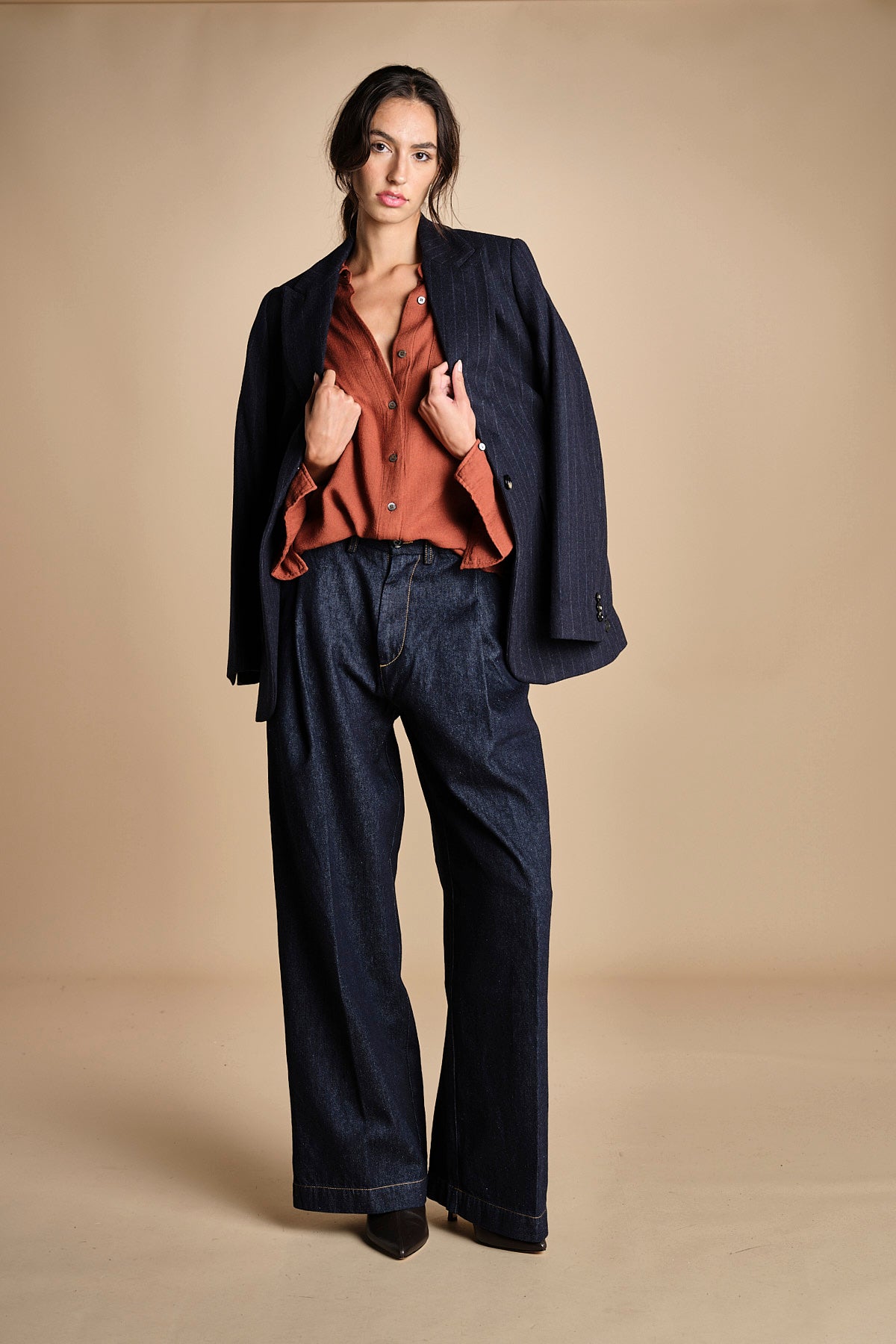 camicia uomo voille lana DANY RUSSETED true avenue 