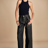 denim con tasconi FATA OPENBLACK true avenue 
