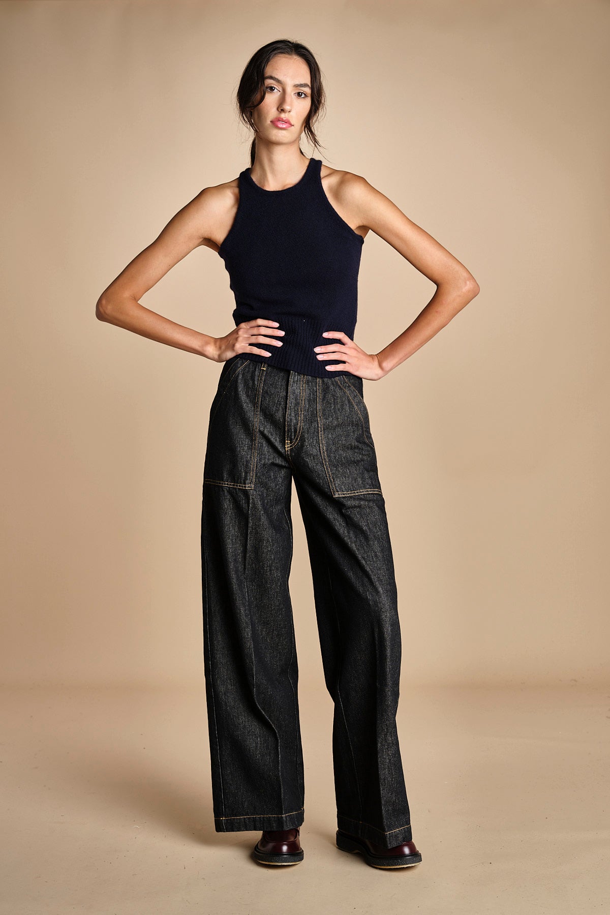 denim con tasconi FATA OPENBLACK true avenue 