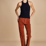 denim skinny cropped LINDY RUSSETED true avenue 
