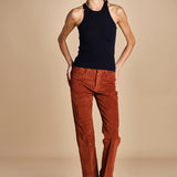 denim skinny cropped LINDY RUSSETED true avenue 