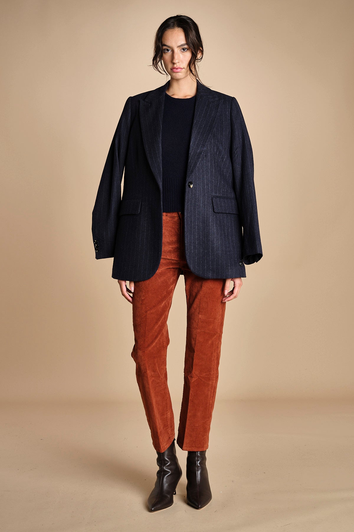 denim skinny cropped LINDY RUSSETED true avenue 