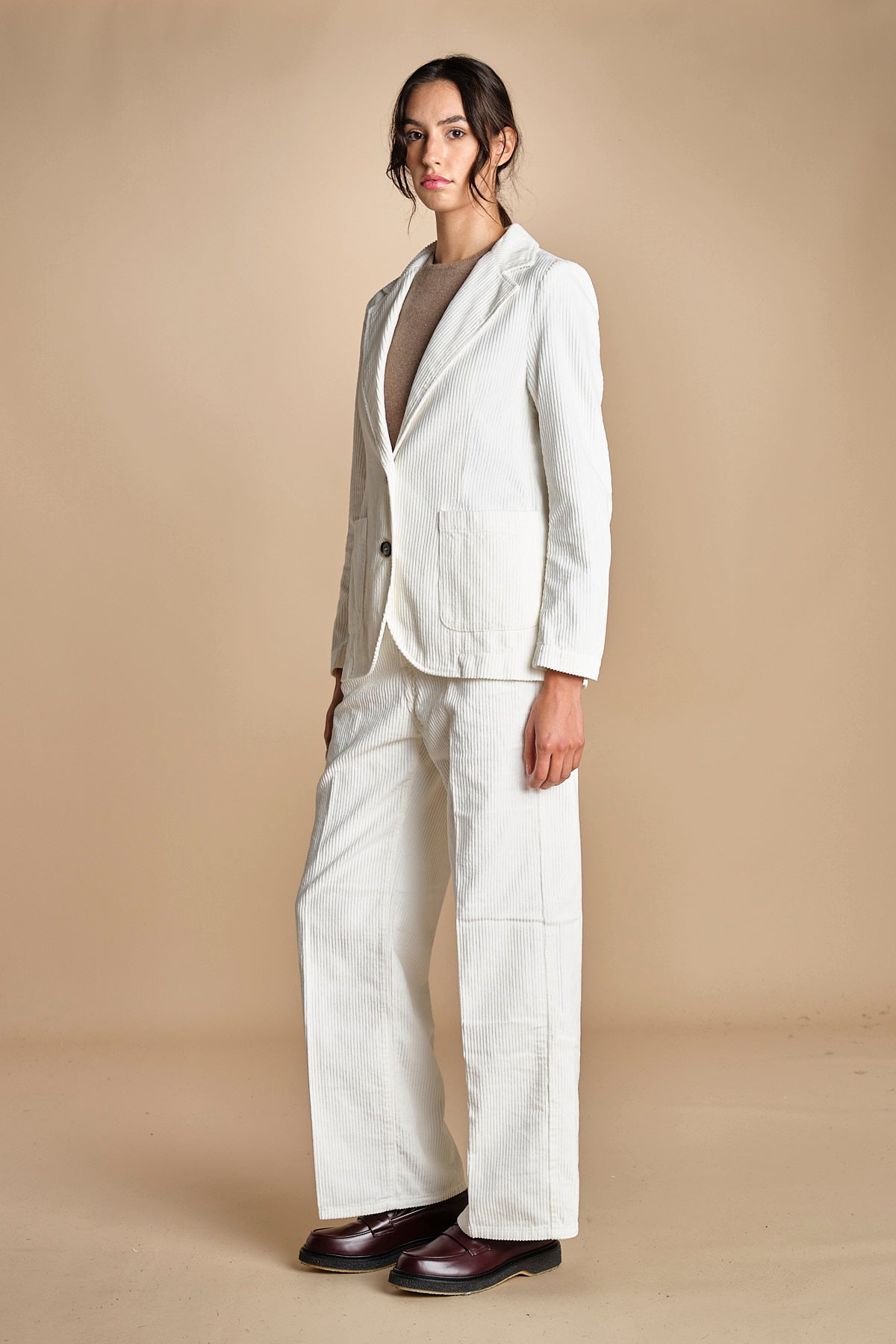 monopetto in velluto rocciatore LIVI IVORY true avenue 