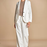 monopetto in velluto rocciatore LIVI IVORY true avenue 