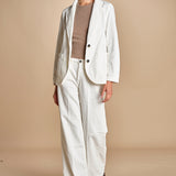 monopetto in velluto rocciatore LIVI IVORY true avenue 