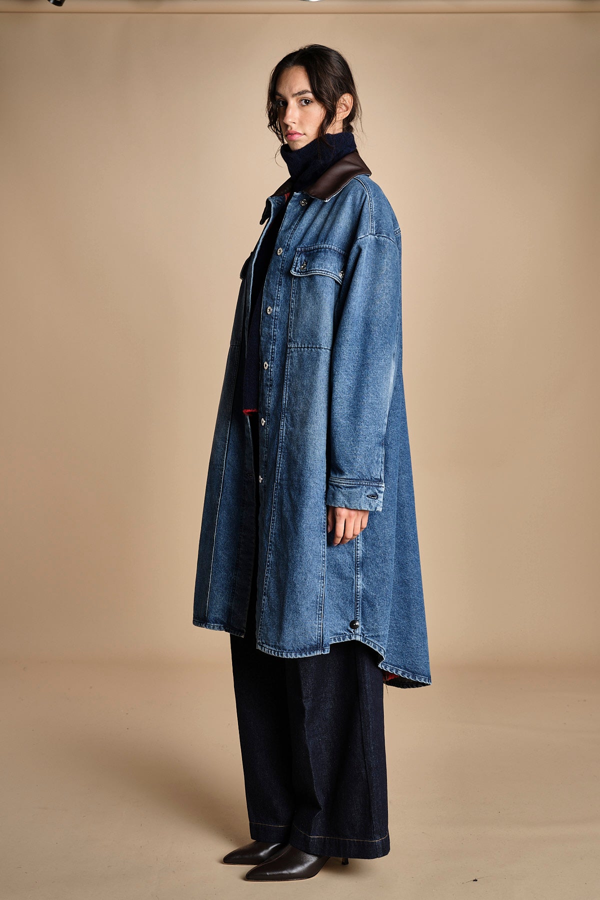 cappotto in denim MARY MEDIUMWASH true avenue 