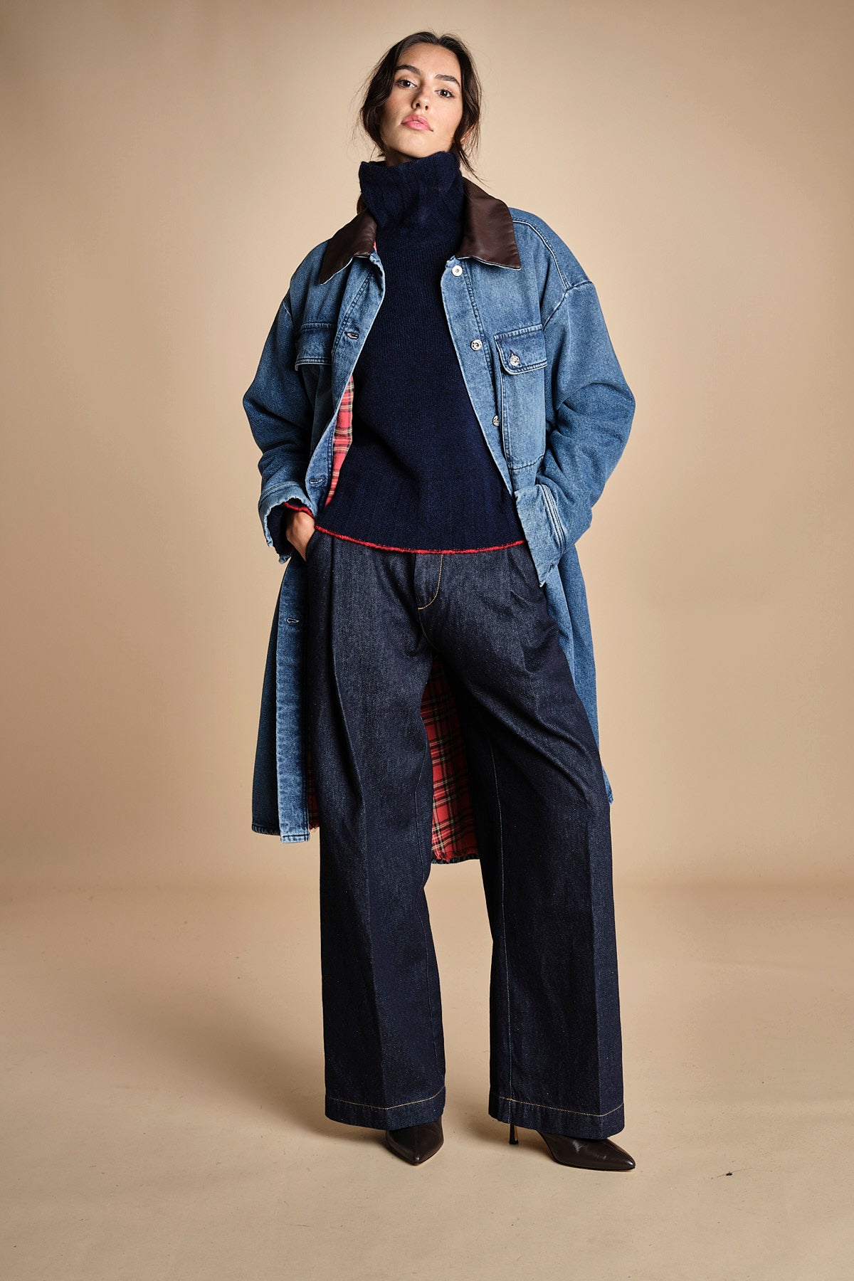 cappotto in denim MARY MEDIUMWASH true avenue 