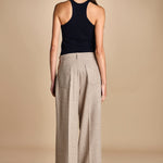 pantalone con pinces NANCY BEIGE true avenue 