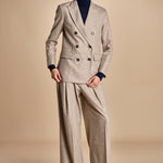 pantalone con pinces NANCY BEIGE true avenue 