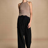 pantaloni in tela lana NOEMI BLACK true avenue 