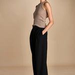 pantaloni in tela lana NOEMI BLACK true avenue 