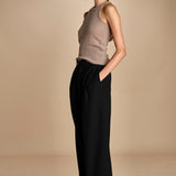pantaloni in tela lana NOEMI BLACK true avenue 