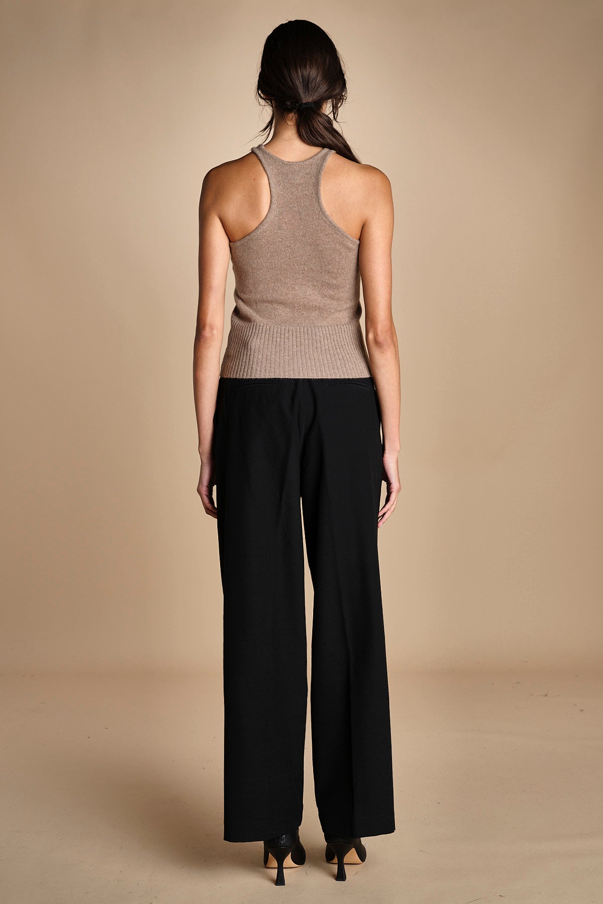 pantaloni in tela lana NOEMI BLACK true avenue 