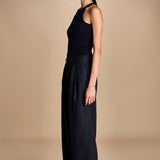 pantaloni in tela lana NOEMI NAVYBLUE true avenue 