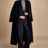 pantaloni in tela lana NOEMI NAVYBLUE true avenue 