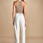 pantalone in fustagno OLIMPIA IVORY true avenue 