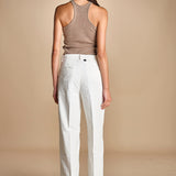 pantalone in fustagno OLIMPIA IVORY true avenue 