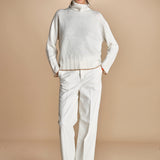 pantalone in fustagno OLIMPIA IVORY true avenue 