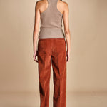 pantalone dritto in fustagno OLIMPIA RUSSETED true avenue 