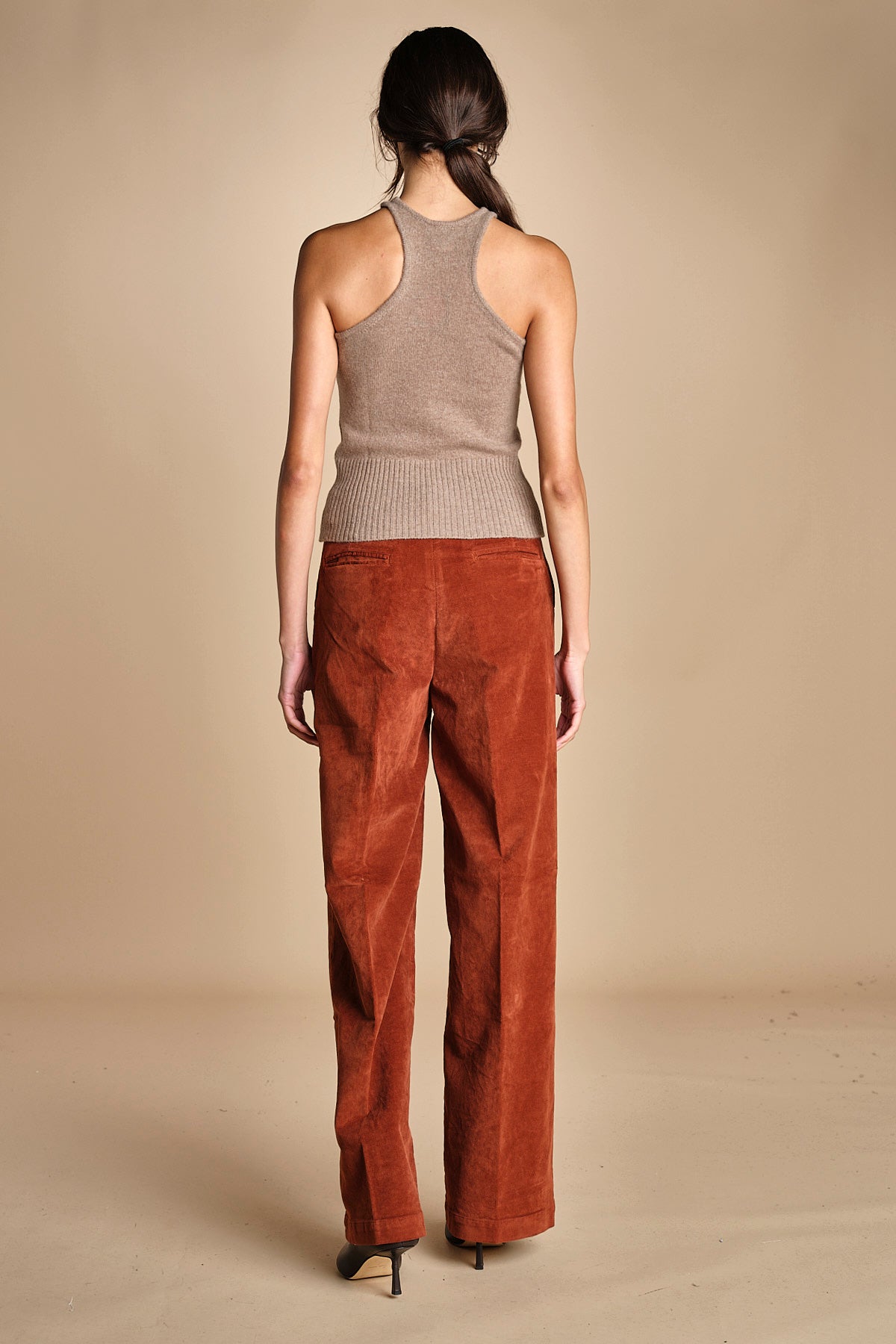 pantalone dritto in fustagno OLIMPIA RUSSETED true avenue 