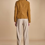 pantalone con elastico in punto milano PENSIL BEIGE true avenue 