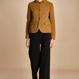 pantalone con elastico in punto milano PENSIL BLACK true avenue 