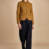 pantalone con elastico in punto milano PENSIL BLU NAVY true avenue 