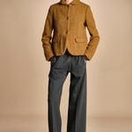 pantalone con elastico in punto milano PENSIL GREYPM true avenue 