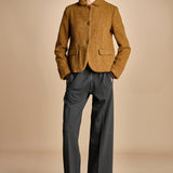 pantalone con elastico in punto milano PENSIL GREYPM true avenue 