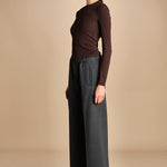 pantalone con elastico in punto milano PENSIL GREYPM true avenue 