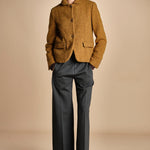 pantalone con elastico in punto milano PENSIL GREYPM true avenue 