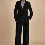 doppiopetto in tela lana SOPHIE BLACK true avenue 