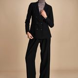 doppiopetto in tela lana SOPHIE BLACK true avenue 