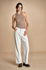 pantalone in velluto cropped
