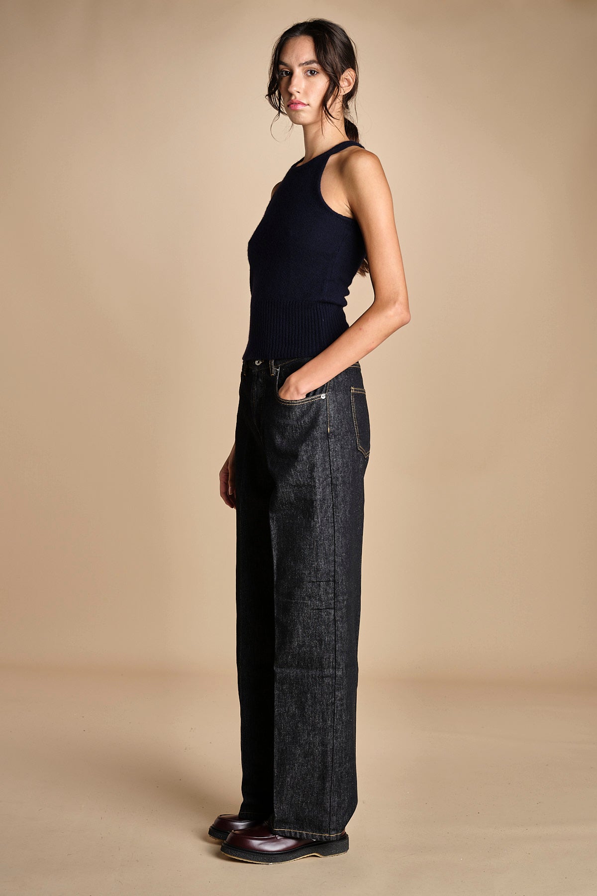 denim cropped ZELDA OPENBLACK true avenue 