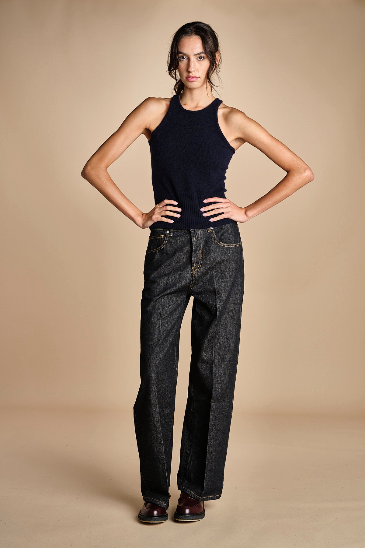 denim cropped ZELDA OPENBLACK true avenue 