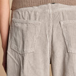 pantalone in velluto cropped ZELDA PEARL GREY true avenue 