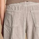 pantalone in velluto cropped ZELDA PEARL GREY true avenue 