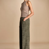 pantalone in velluto cropped ZELDA SILT true avenue 
