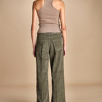 pantalone in velluto cropped ZELDA SILT true avenue 
