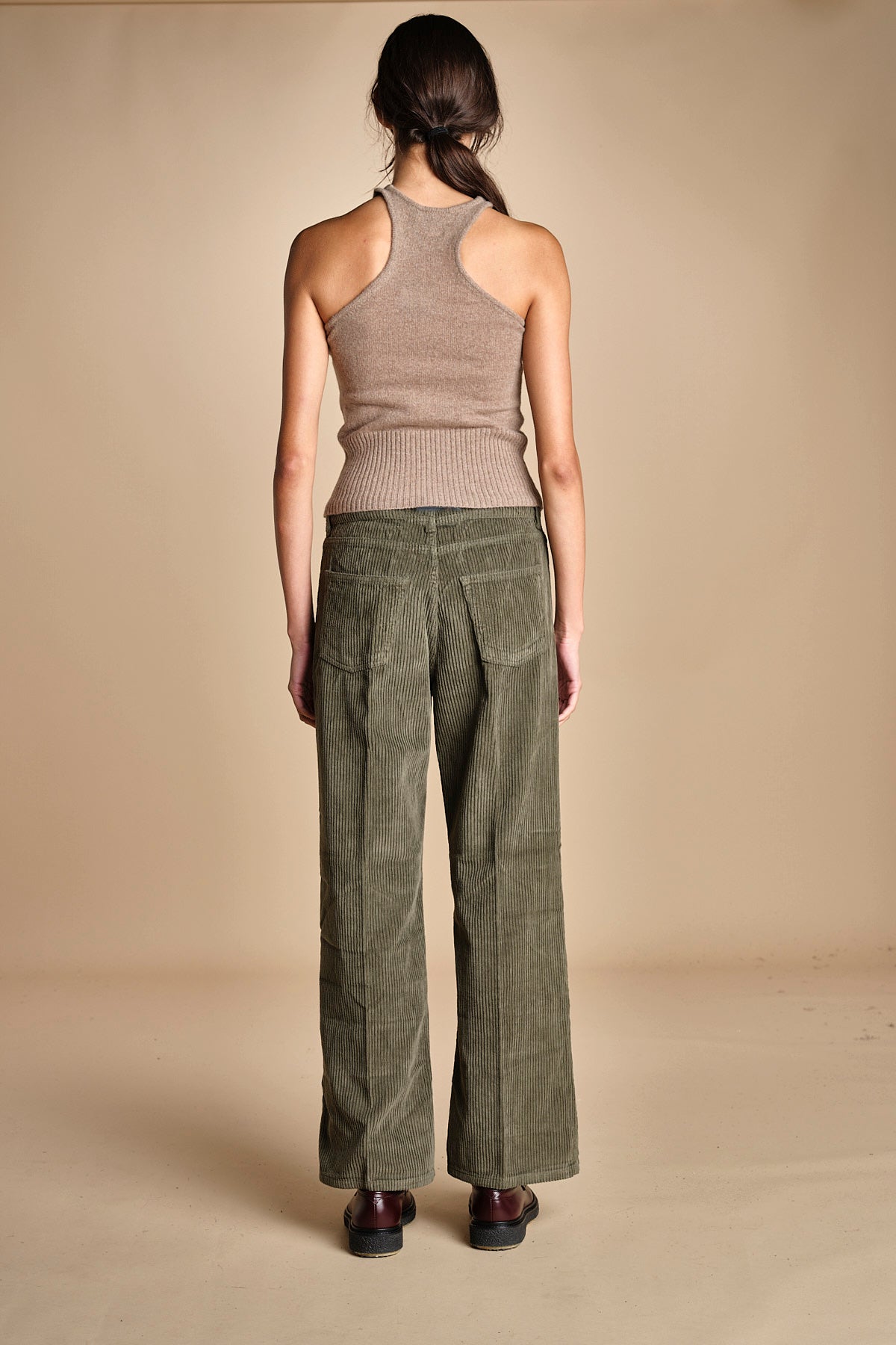 pantalone in velluto cropped ZELDA SILT true avenue 