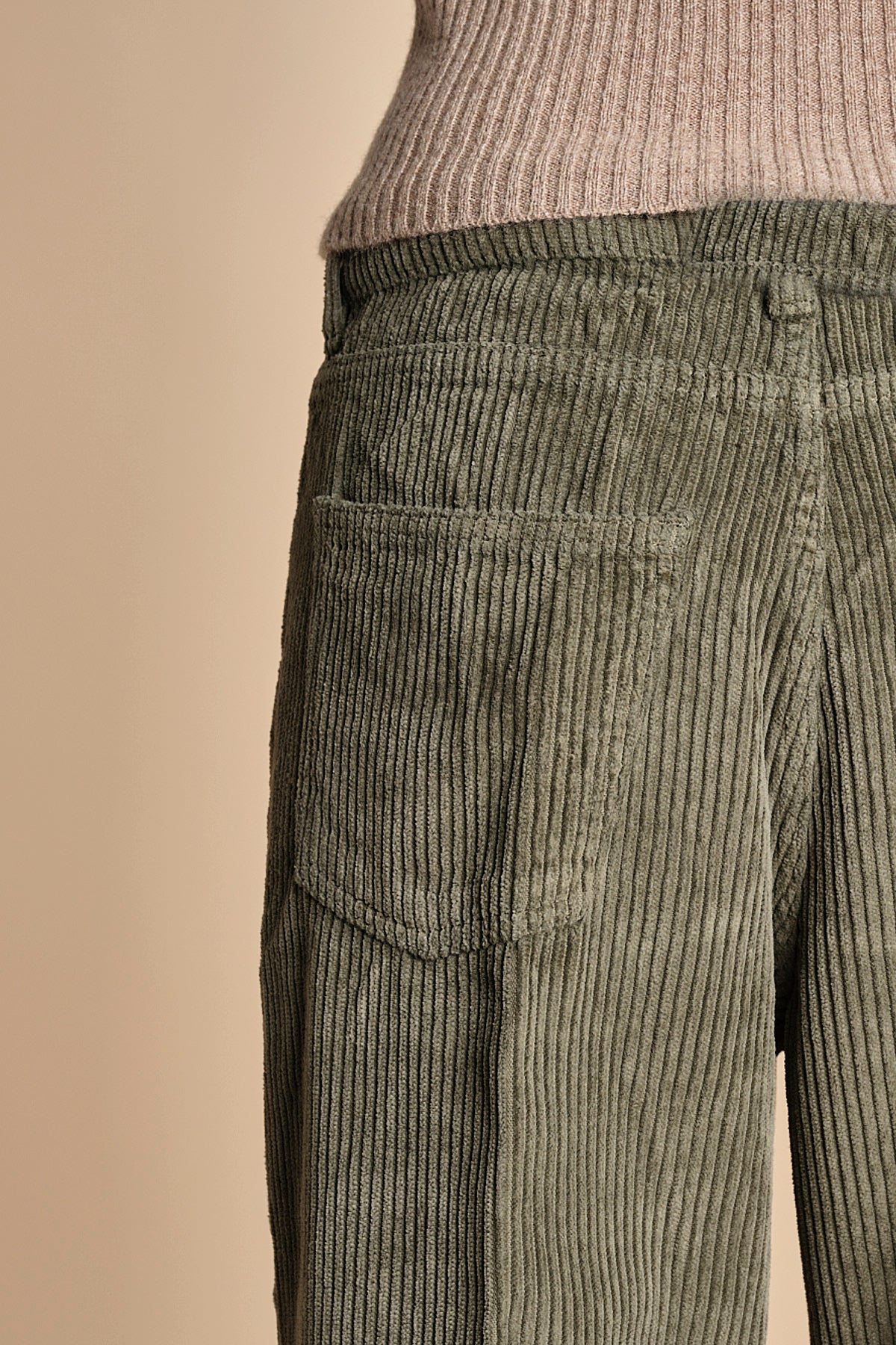 pantalone in velluto cropped ZELDA SILT true avenue 