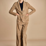 pantalone in velluto cropped ZELDA TOFEE true avenue 