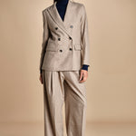 doppiopetto flanella di lana ZINA BEIGE true avenue 
