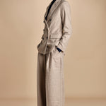 doppiopetto flanella di lana ZINA BEIGE true avenue 