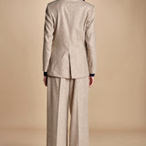 doppiopetto flanella di lana ZINA BEIGE true avenue 